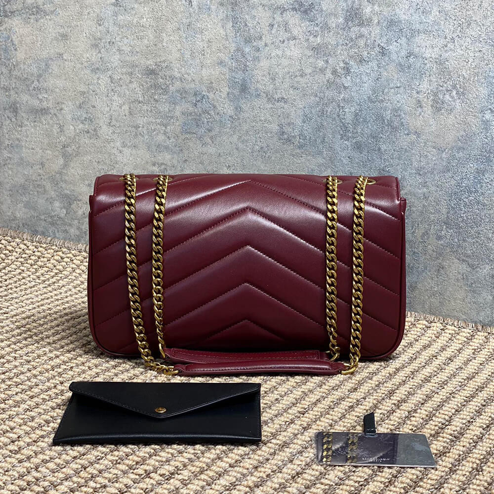 YSL LOULOU medium in MATELASSE lambskin(HIGH-END GRADE)