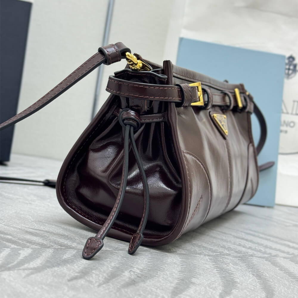 Prada Bonnie small leather shoulder bag(HIGH-END GRADE)