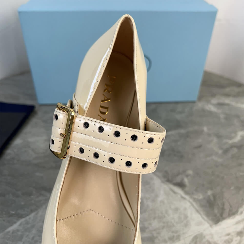 PRADA Patent leather Mary Jane pumps