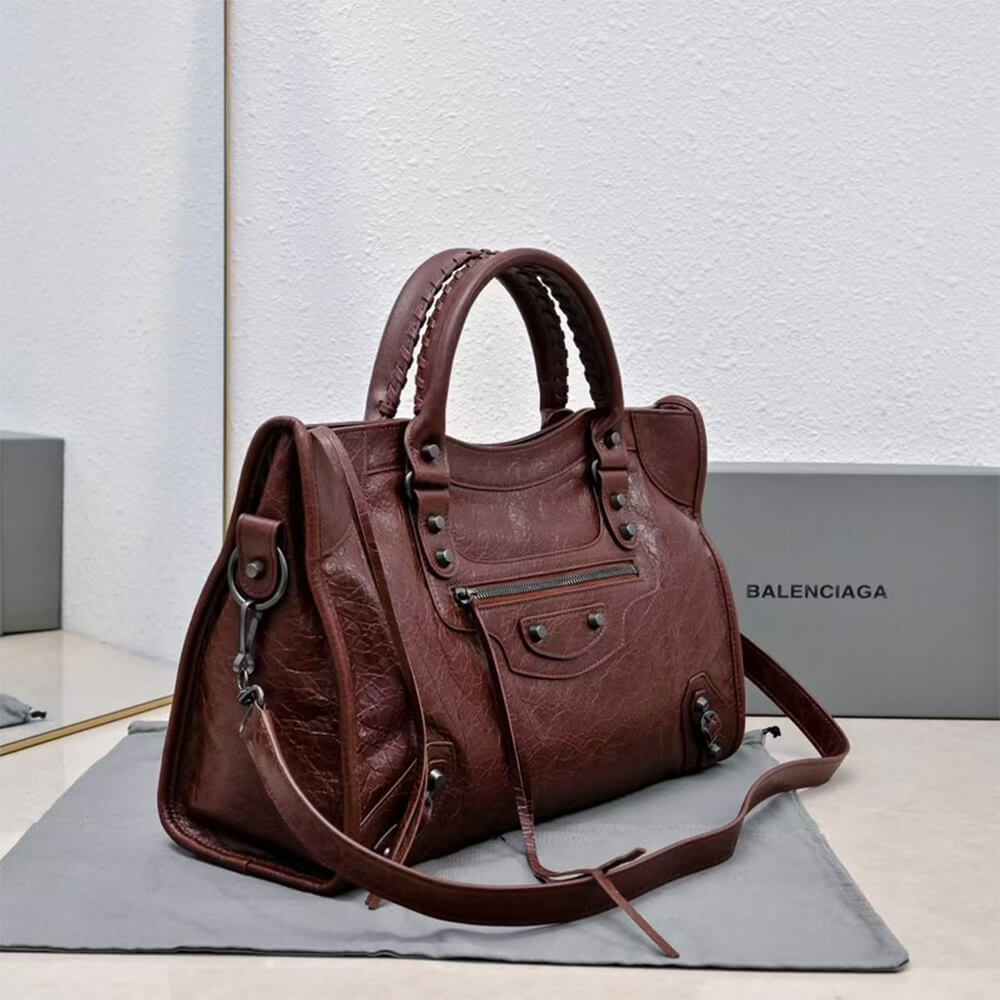 Balenciaga Women s Le City Bag Medium(HIGH-END GRADE)