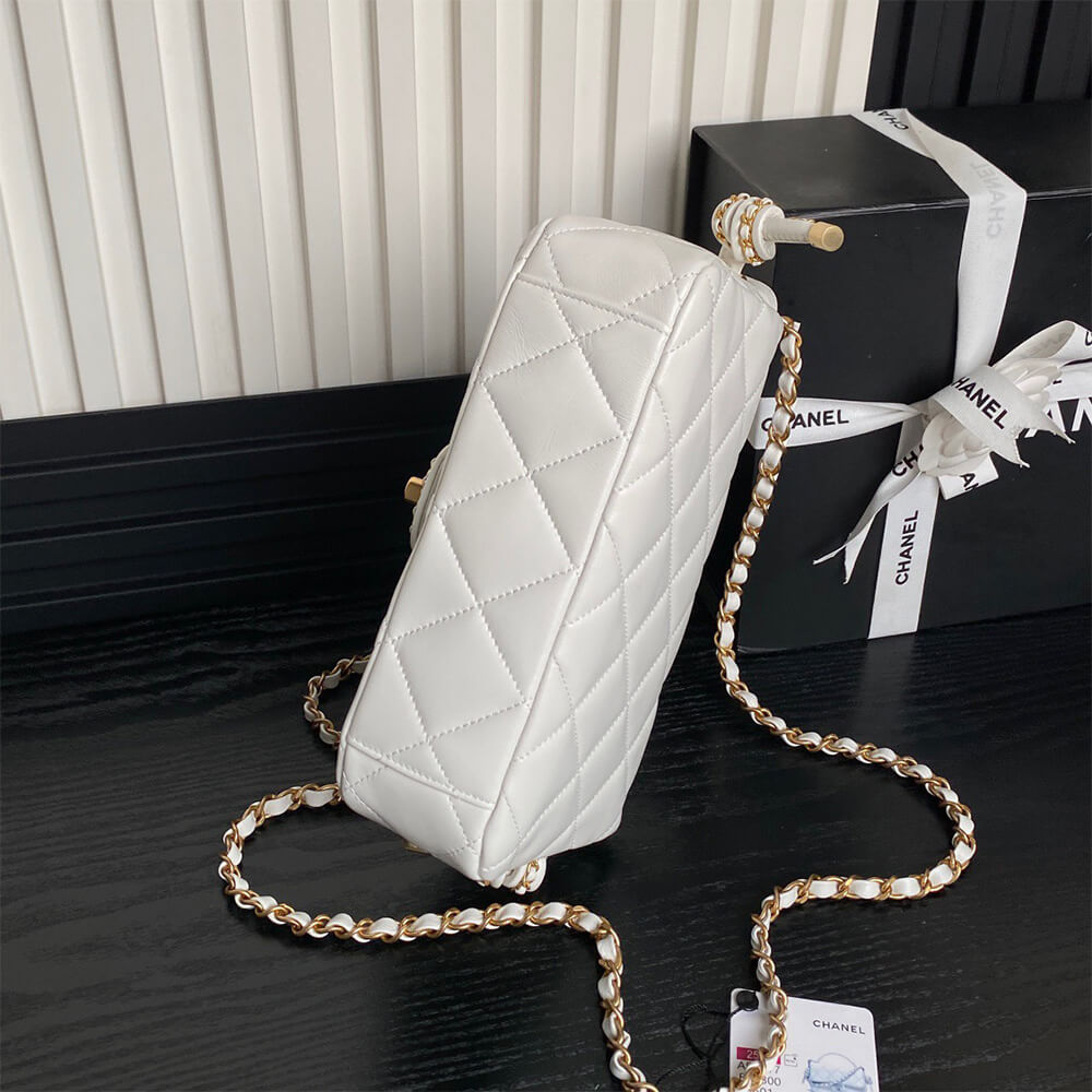 CHANEL Flap Bag with Top Handle(HIGH-END GRADE)