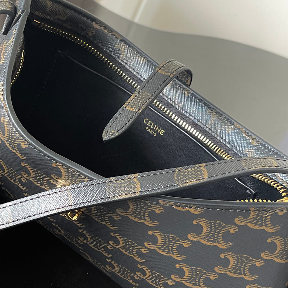 Celine TINA SHOULDER BAG IN Triomphe canvas