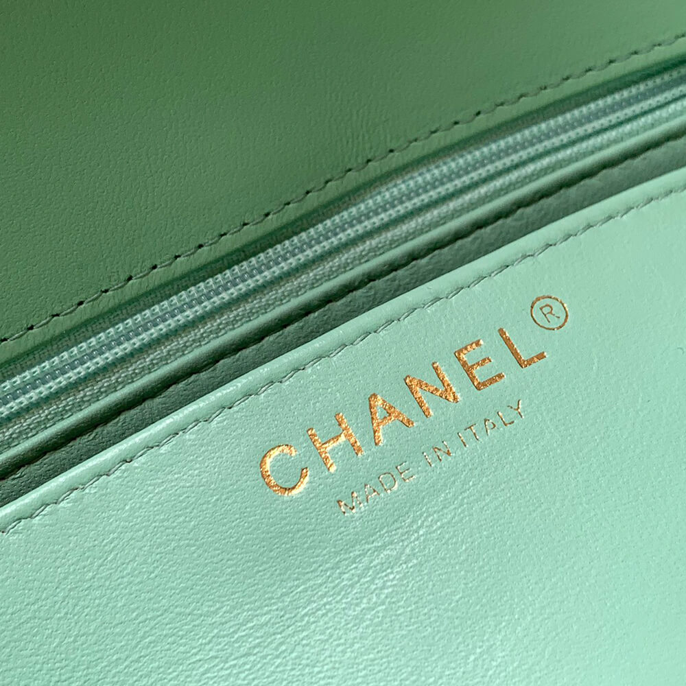 Chanel Mini Flap Bag with Top Handle(HIGH-END GRADE)