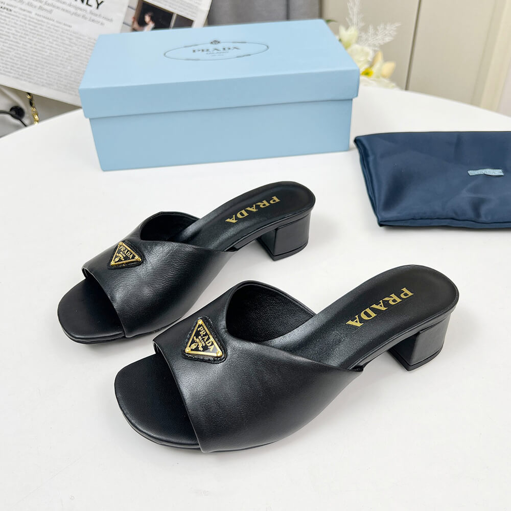 Prada Padded nappa leather sandals