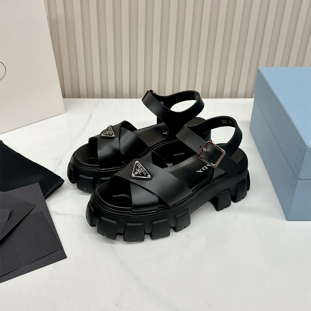 PRADA Monolith rubber sandals