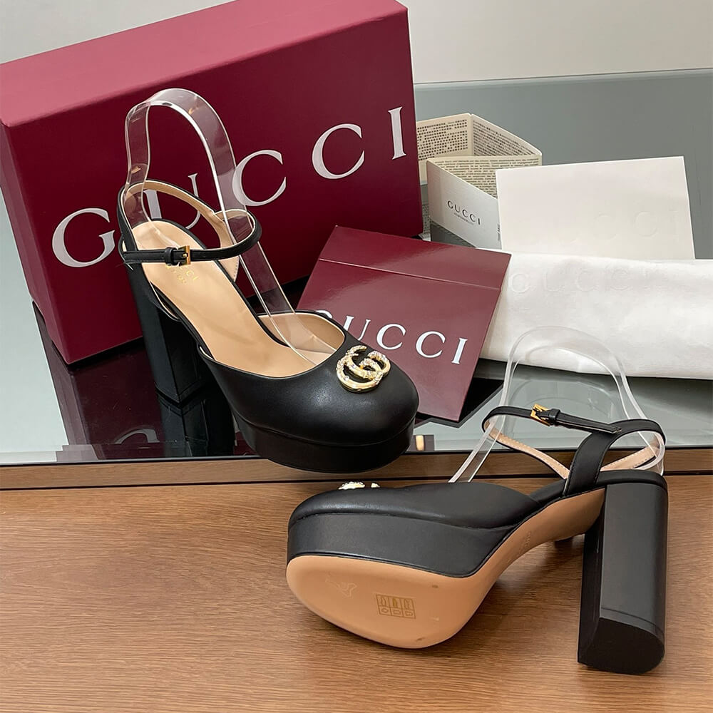 GUCCI Women s platform pump with Double G