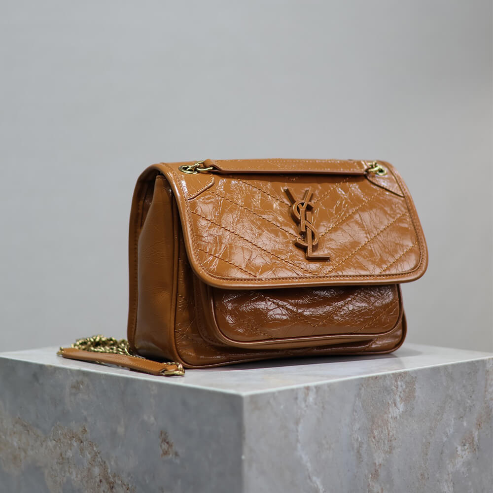 YSL NIKI baby in vintage leather(HIGH-END GRADE)