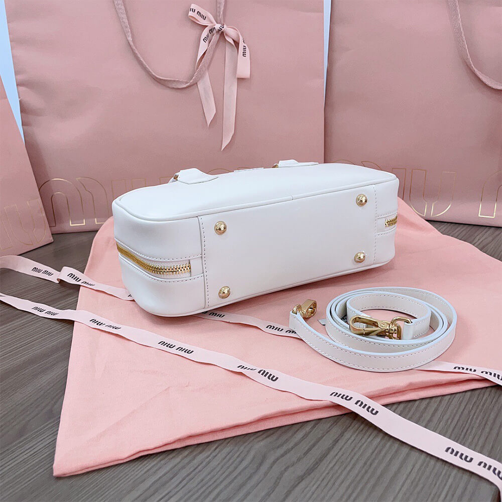 MIUMIU Large Arcadie Leather Bag(HIGH-END GRADE)