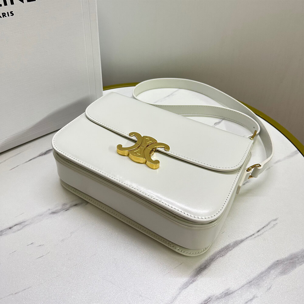 CELINE CLASSIQUE TRIOMPHE BAG in shiny calfskin(HIGH-END GRADE)