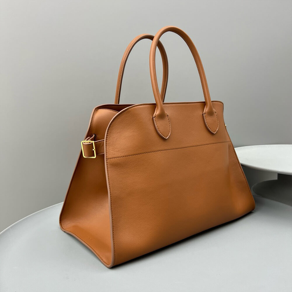 THE ROW  Soft Margaux 15 leather bag(High-end Grade)