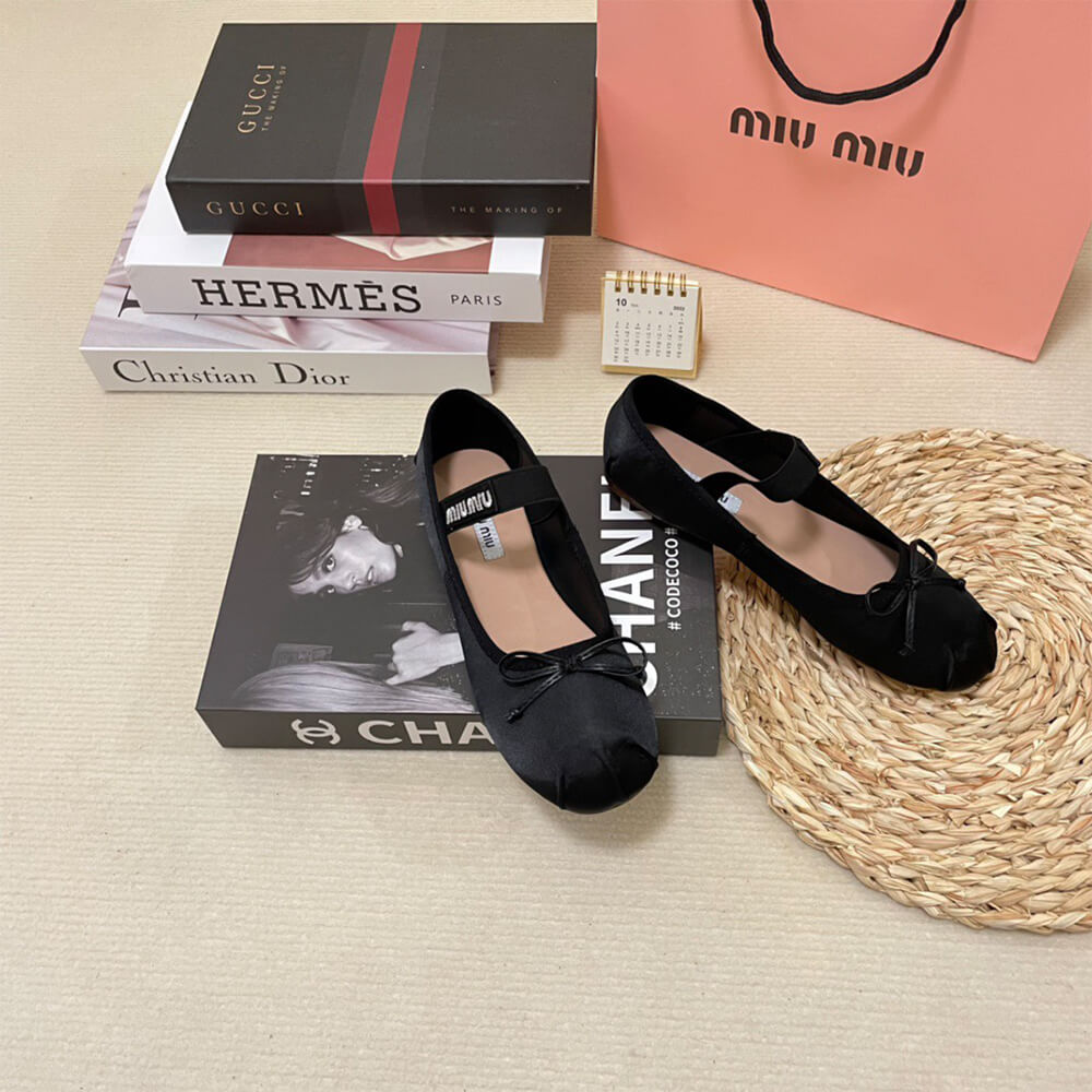 MiuMiu Satin ballerinas