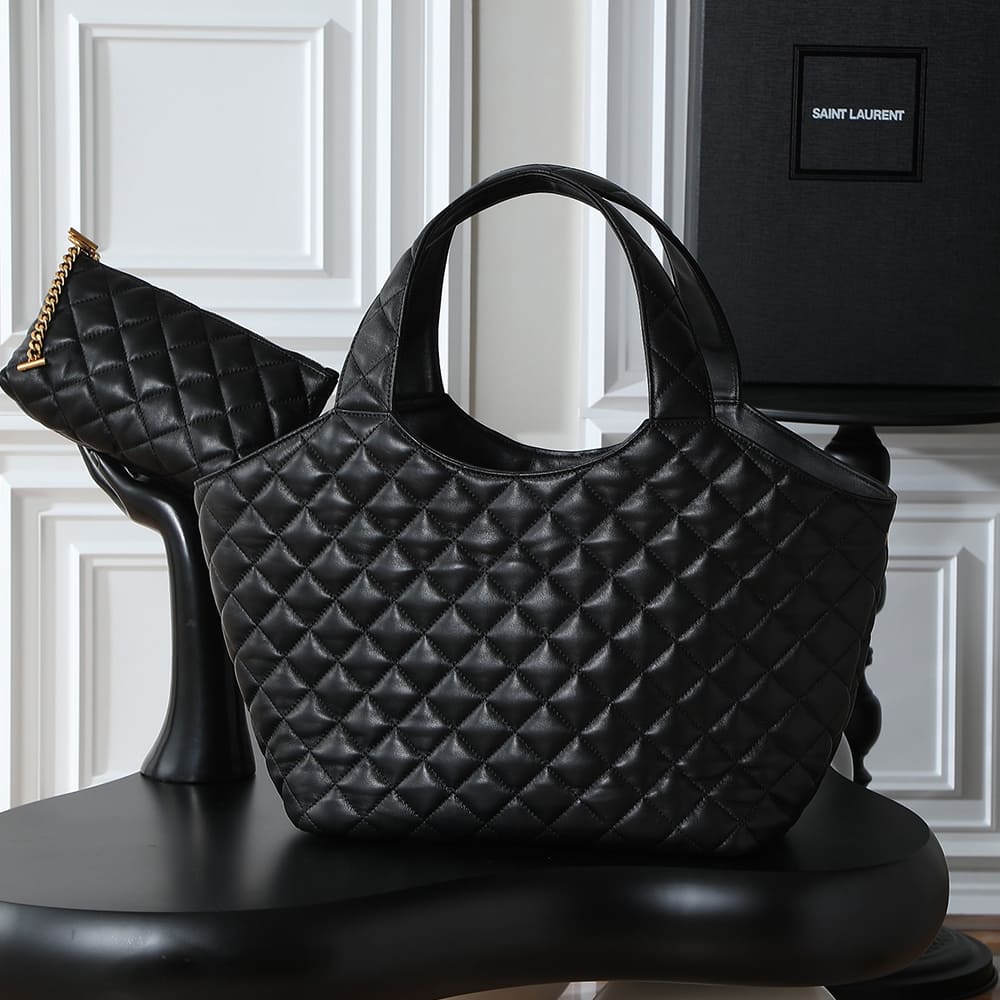 YSL ICARE Medium in quilted nappa