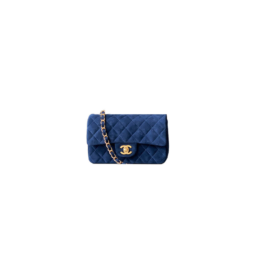 CHANEL SUEDE MINI FLAP BAG(HIGH-END GRADE)