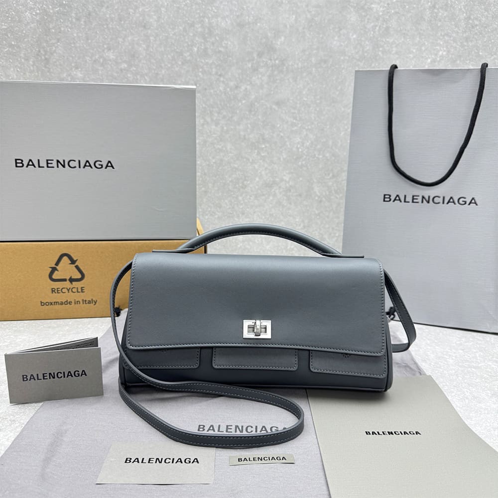 Balenciaga Women s Bel Air Clutch On Strap Small(HIGH-END GRADE)