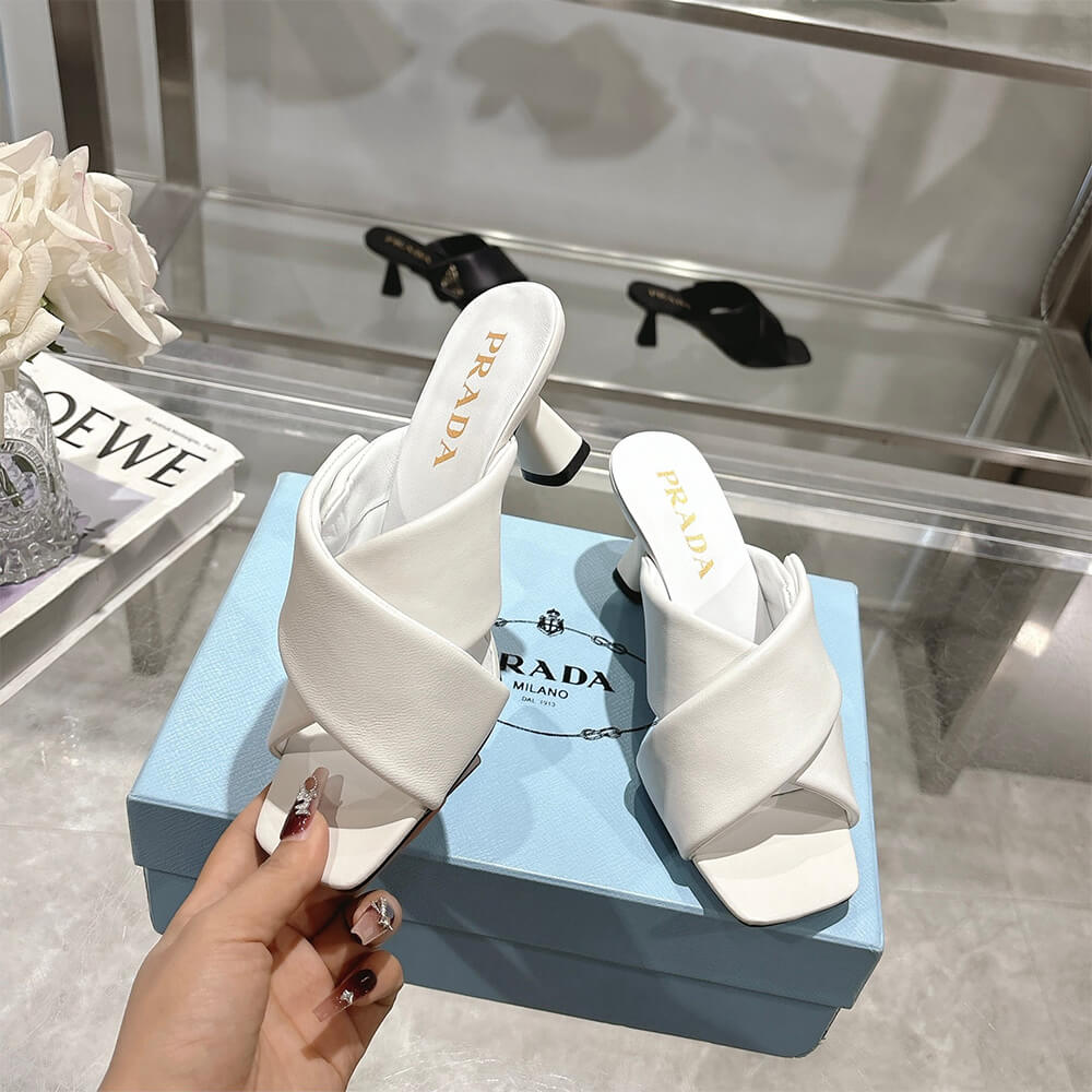 Prada Padded nappa leather sandals