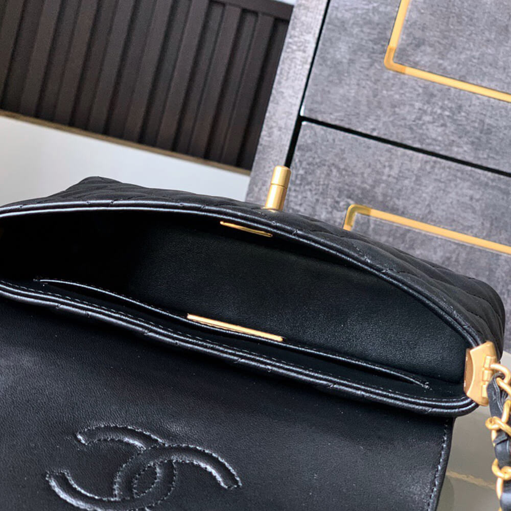 CHANEL Small Flap Bag with Top Handle(HIGH-END GRADE)