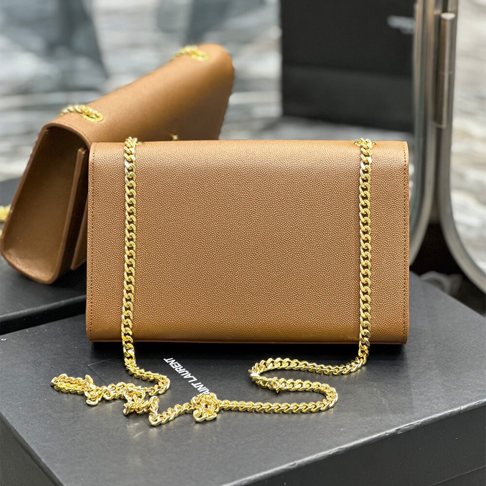 YSL kate medium in grain de poudre embossed leather