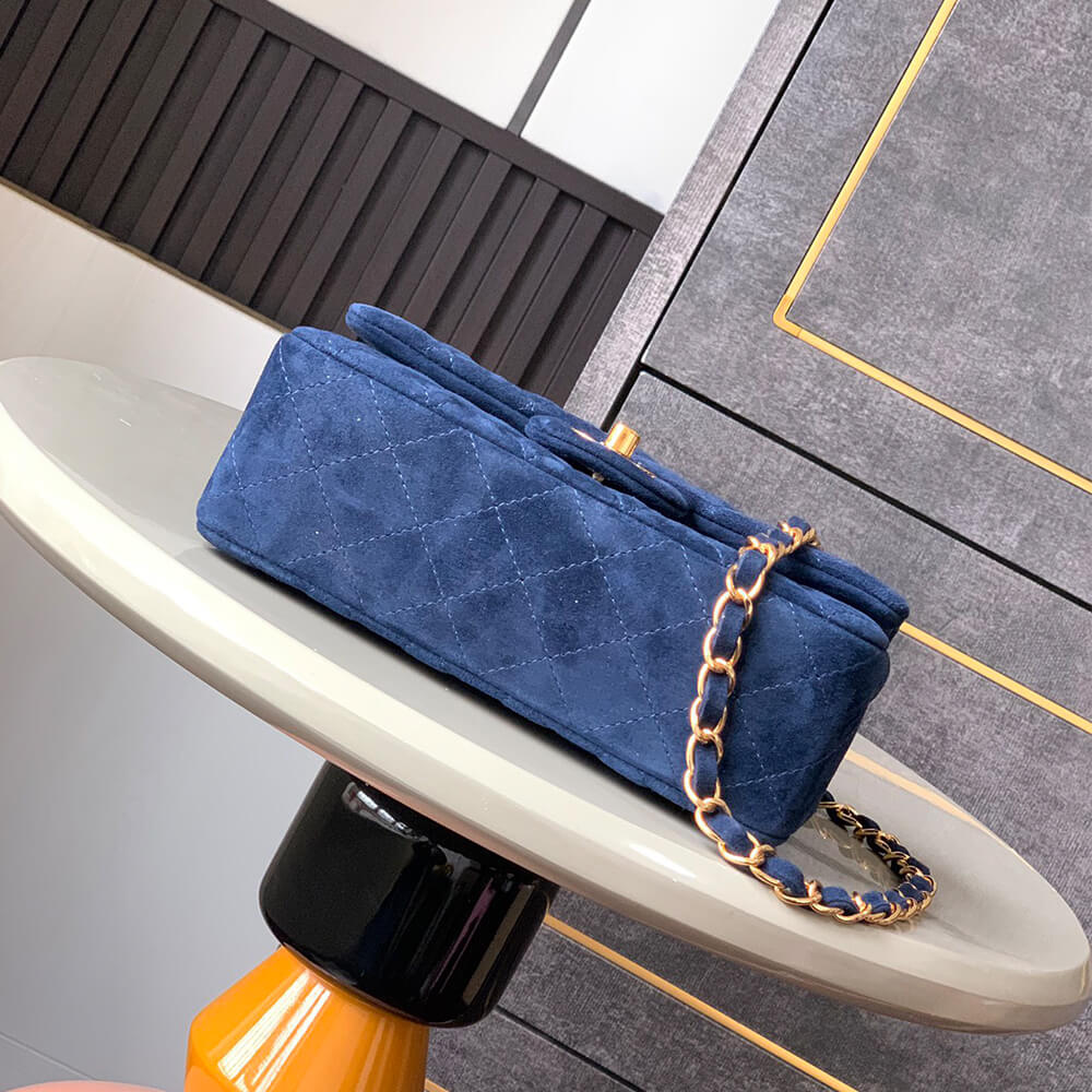 CHANEL SUEDE MINI FLAP BAG(HIGH-END GRADE)