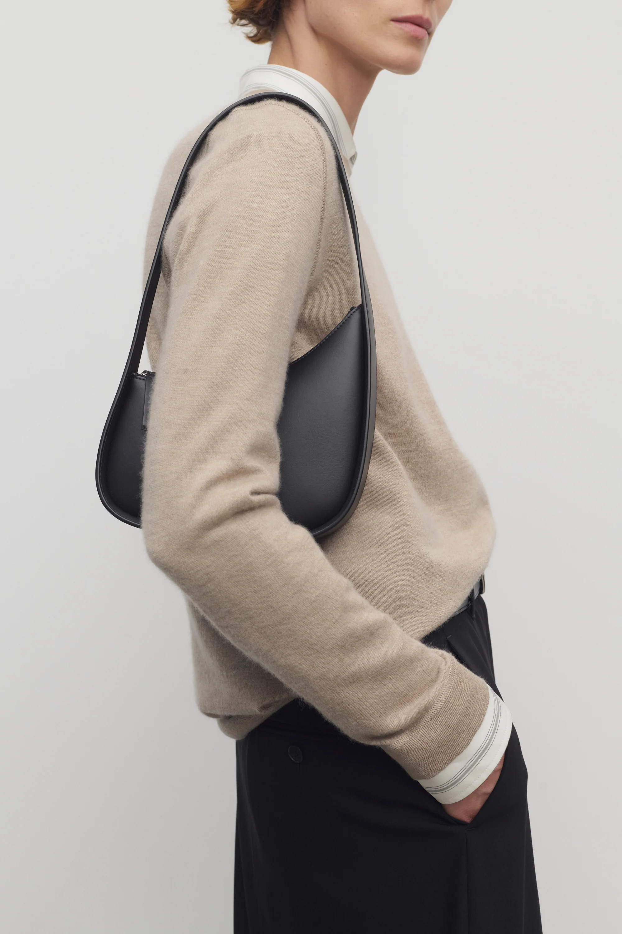 Half Moon Bag in Leather